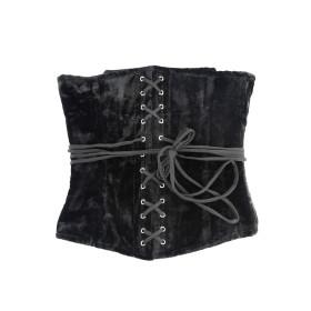 Velvet corset, black  - 1