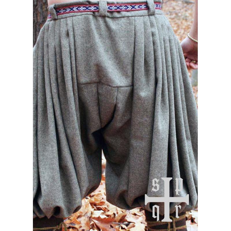 Viking pants, fishbone, brown  - 3