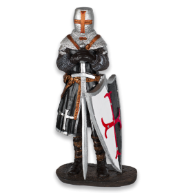 Caballero Templario, en resina de alta calidad, 16 cms  - 1