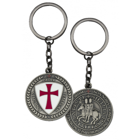 Portachiavi Templare d'argento - 1