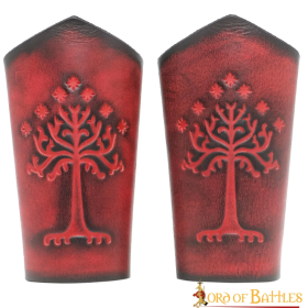 Genuine leather armbands with embossed Tree motif  - 1