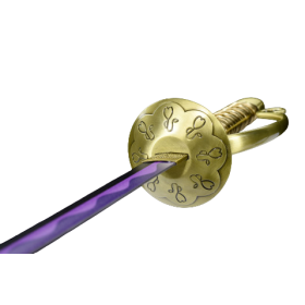 ONE PIECE – GOL D ROGER – ACE SWORD WITH SCABBARD (GOLDEN HANDLE)  - 6
