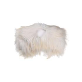 Shoulder fur made of Nordic sheepskin, white  - 1