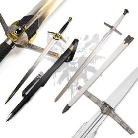 WITCHER - SILVER + STEEL SWORD WITH SCABBARD, NETFLIX VERSION (PACK)  - 3