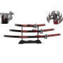 CONJUNTO DE 3 ESPADAS SAMURAI COM SUPORTE - DRAGÃO (KATANA, WAKIZASHI E TANTO)  - 1