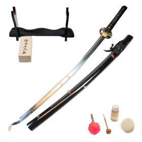 FULL SAMURAI SET (AKITO KATANA + SWORD HOLDER + SWORD CARE)  - 1
