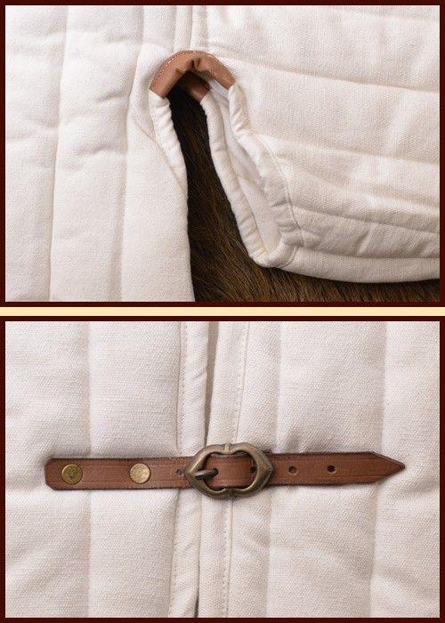 Wide stitch with buckles, dark white Size table (all measurements a...