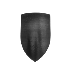 Escudo de aço medieval personalizável  - 1