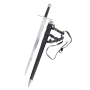 Espada funcional con tamaño total de 112,5 cm con vaina - 2
