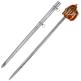 Scotch Baskethilt Sword with Steel Scabbard  - 3