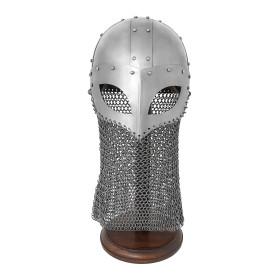 Viking Goggle Helmet with 16 Gauge Chainmail Breastplate  - 3