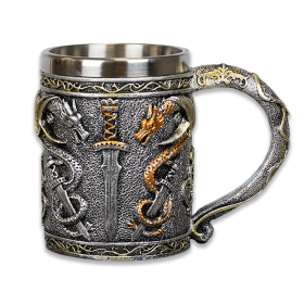 Medieval Mug, Sword and Dragon  - 1
