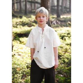 Camicia Medieval Nile per bambini, manica corta, colore naturale - 1
