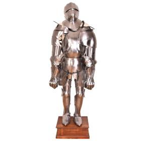 Armadura de caballero medieval, traje de armadura completa con soporte  - 2