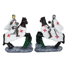 Figura de resina de los Caballeros Templarios con maza, 20cms  - 1