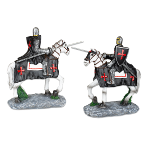 Figura de los Caballeros Templarios en resina con lanza, 20cms  - 1