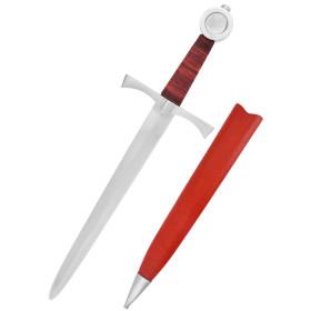 Dague médiévale avec fourreau, version combat légère et émoussée  - 1