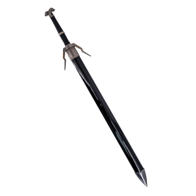 Silver sword model of Geralt de Riva's sword, bamboo blade.