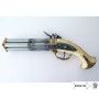 Pistol 4 pipes, France s.XVIII - 2