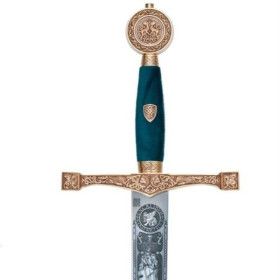 Espada de Excalibur, série especial em verde e dourado  - 1