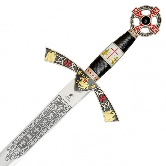 Templaria Sword Decorated shining gold  - 2