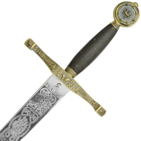 Espada Excalibur com acabamento em bronze  - 2