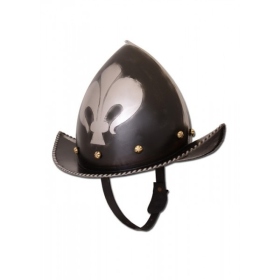 French helmet Morion with fleur de lis  - 1