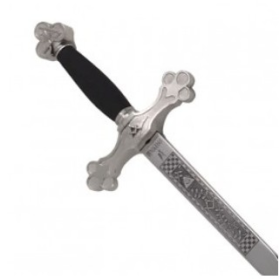 Masonic Sword with Black and Silver Handle  - 1