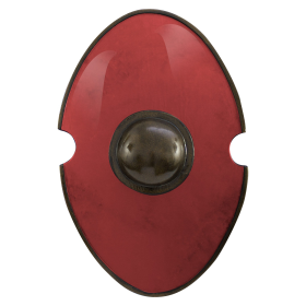 Elliptical shield, red  - 2